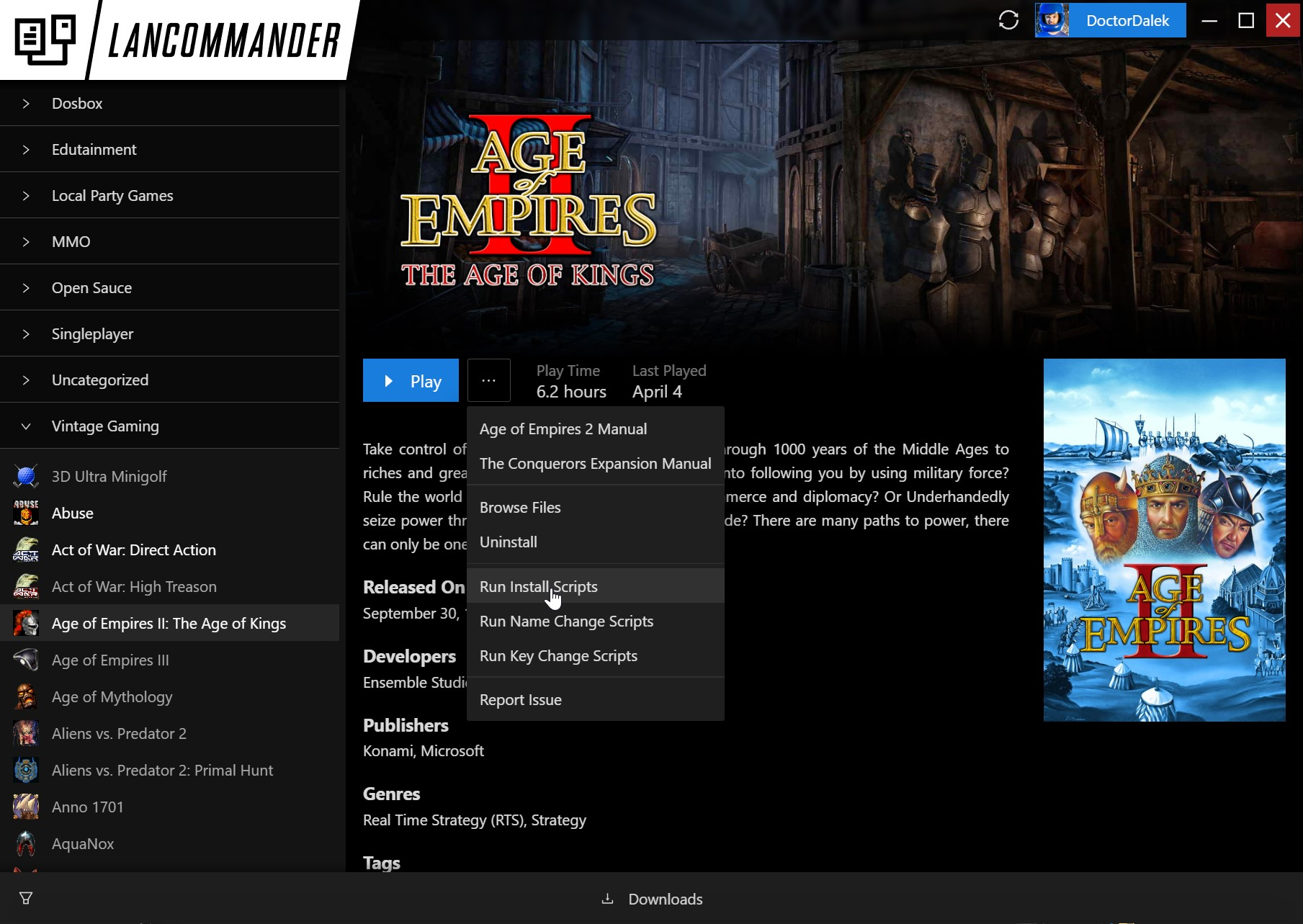 Launcher Manual Script Execution